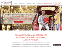 Tablet Screenshot of goldmineinsurance.ca